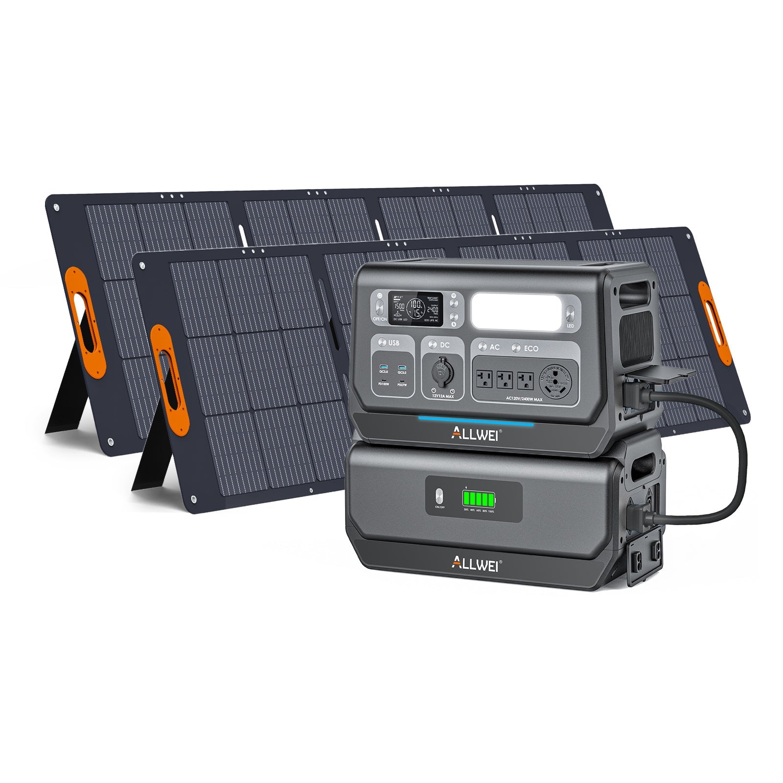 ALLWEI PPS2400+B200 PRO | Home Battery Backup up to 4kWh