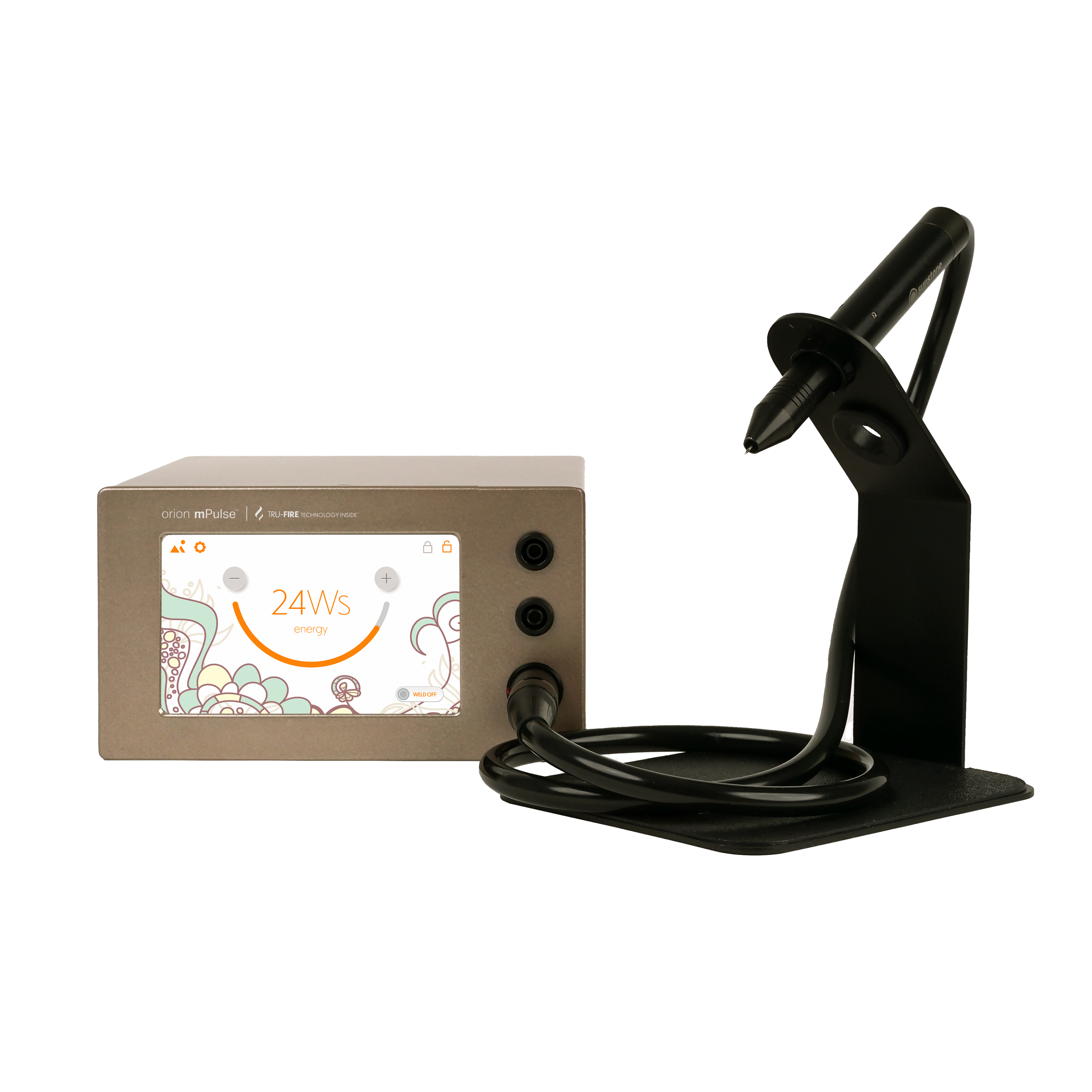 Orion mPulse® Permanent Jewelry Welder™ with a Black Stylus