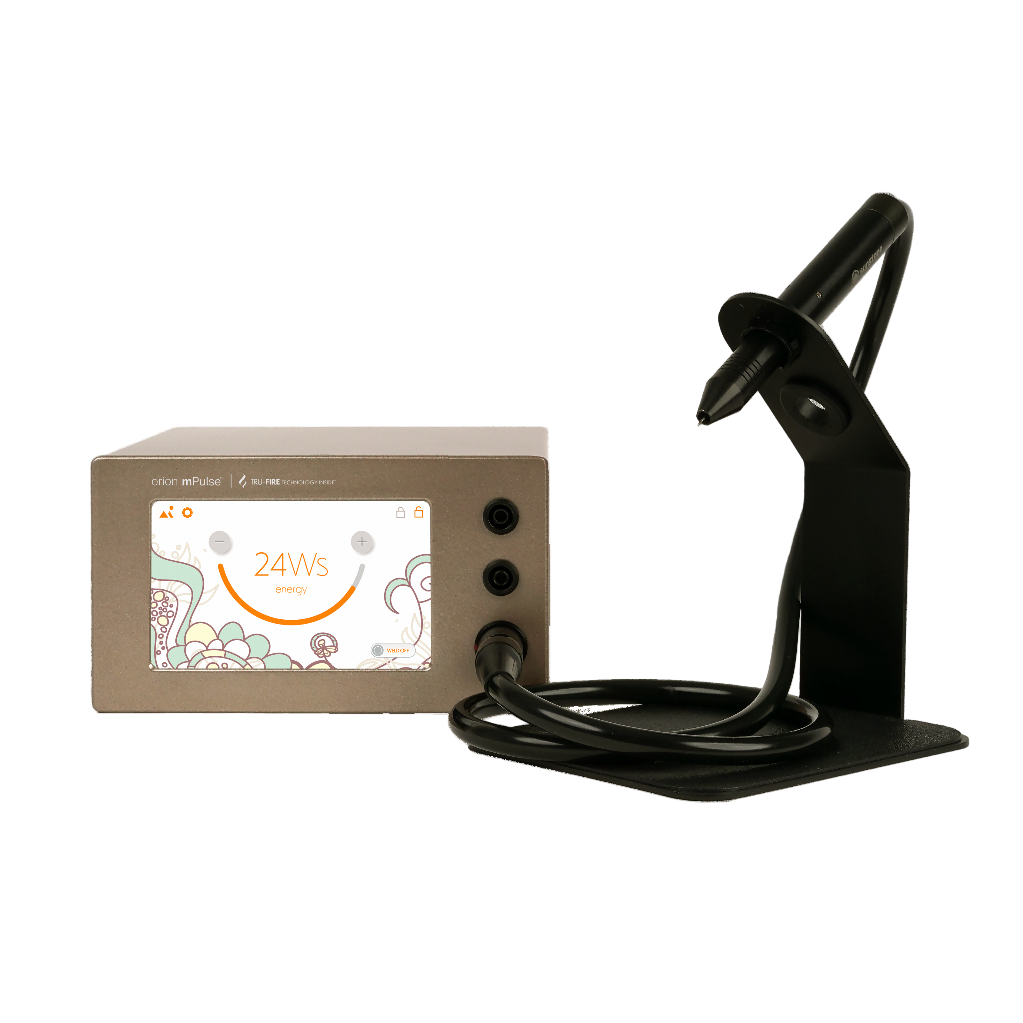 Orion mPulse® Permanent Jewelry Welder™ with a Black Stylus