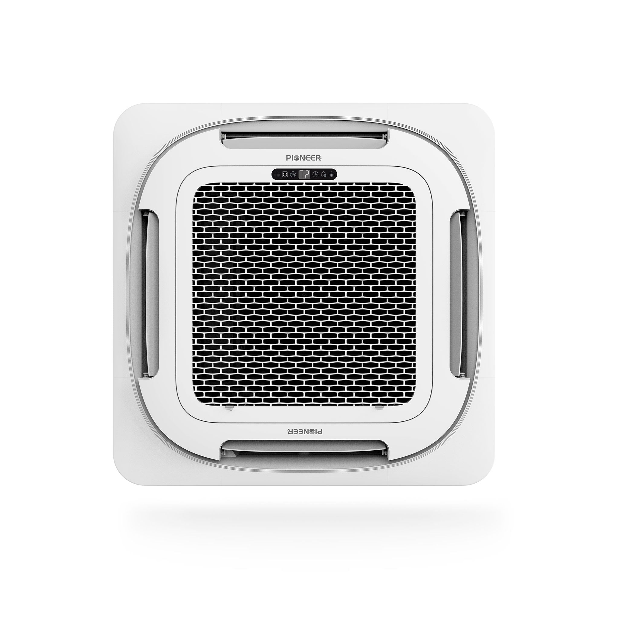 Pioneer® Quantum Ultra™ 24,000 BTU 22.5 SEER2 230V 8-Way Ceiling Cassette Ductless Mini-Split Air Conditioner Inverter Heat Pump Full Set