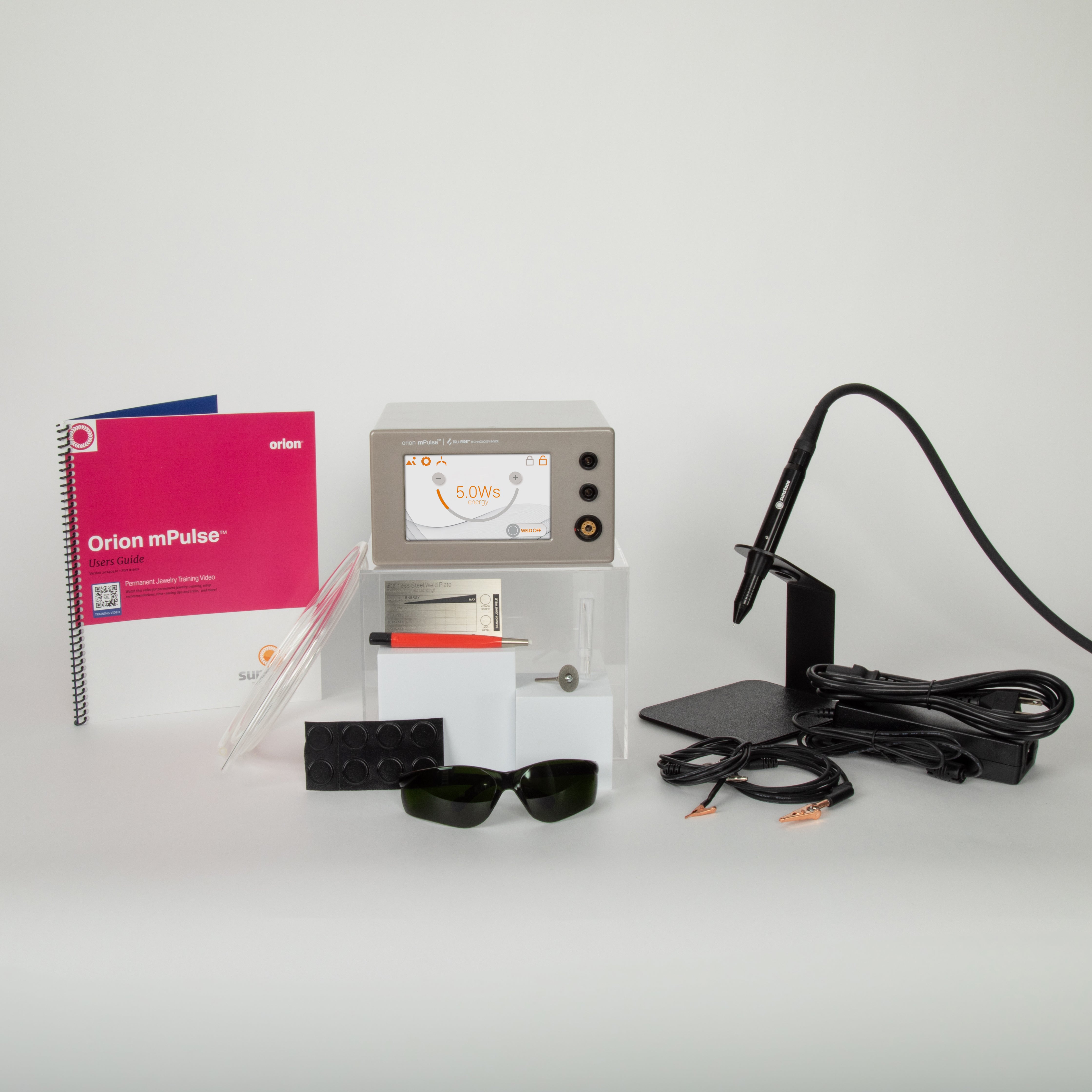 Orion mPulse® Permanent Jewelry Welder™ with a Black Stylus